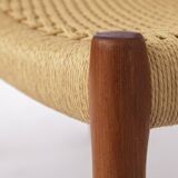 Set of 4 Niels Otto Møller Model 84 Chairs – Danish Teak & Paper Cord, 1970