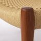 Set of 4 Niels Otto Møller Model 84 Chairs – Danish Teak & Paper Cord, 1970