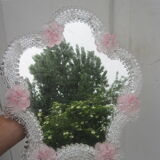 Venetian mirror flowers Murano 32x35cm