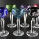 Suite de 6 verres couleur à liqueur en Cristal