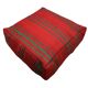 Set of 8 Moroccan Berber poufs in wool – Vintage red kilim
