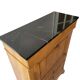 Old solid wood and black marble secretary