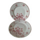 Pair of flat plates Lunéville model Lucien – Clover decoration early 20th century