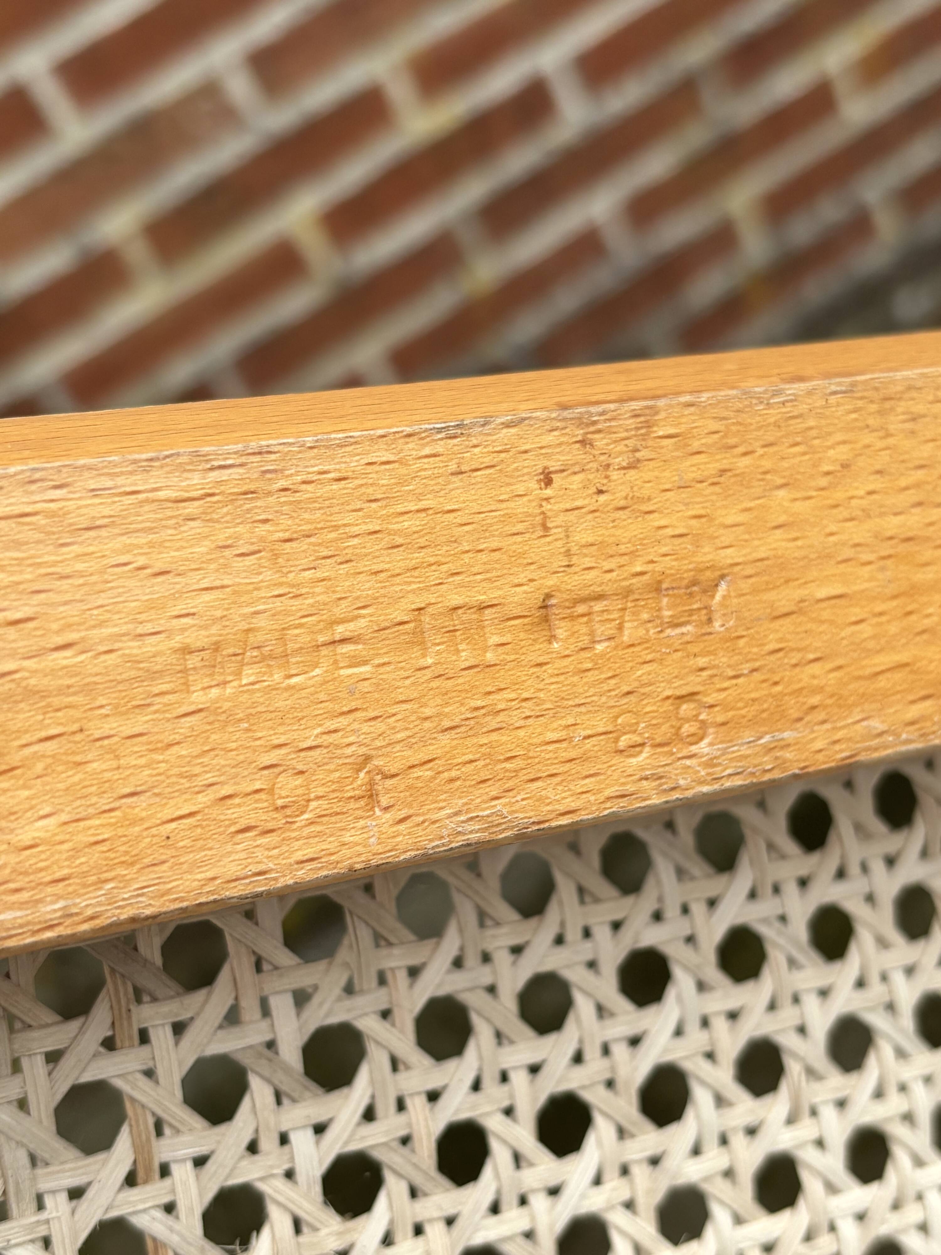 Set of 4 chairs model Cesca B32 designed by Marcel Breuer design