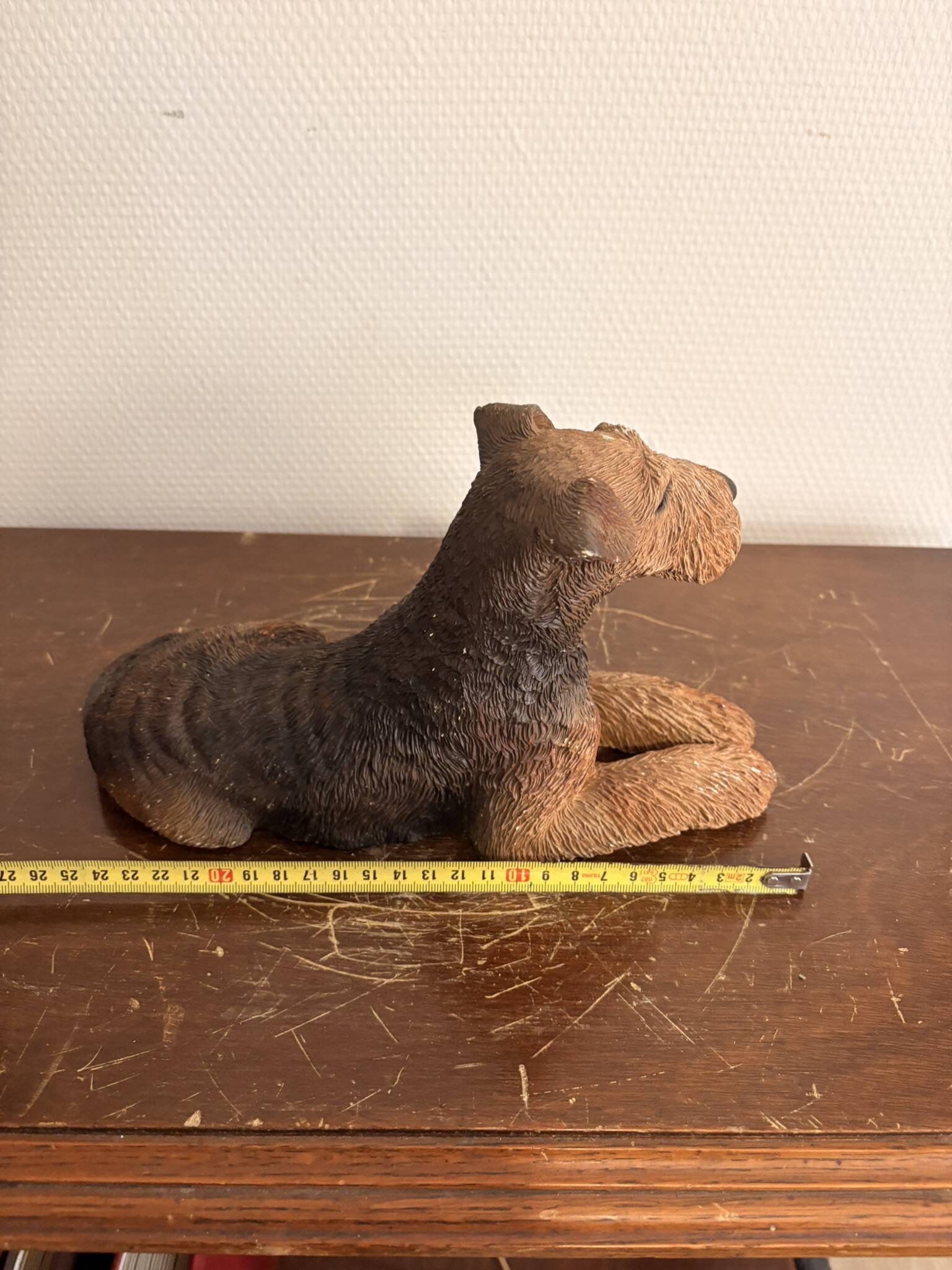 Sculpture Airedale Terrier Par Sandicast Artiste Sandra Brue San Diego 1988
