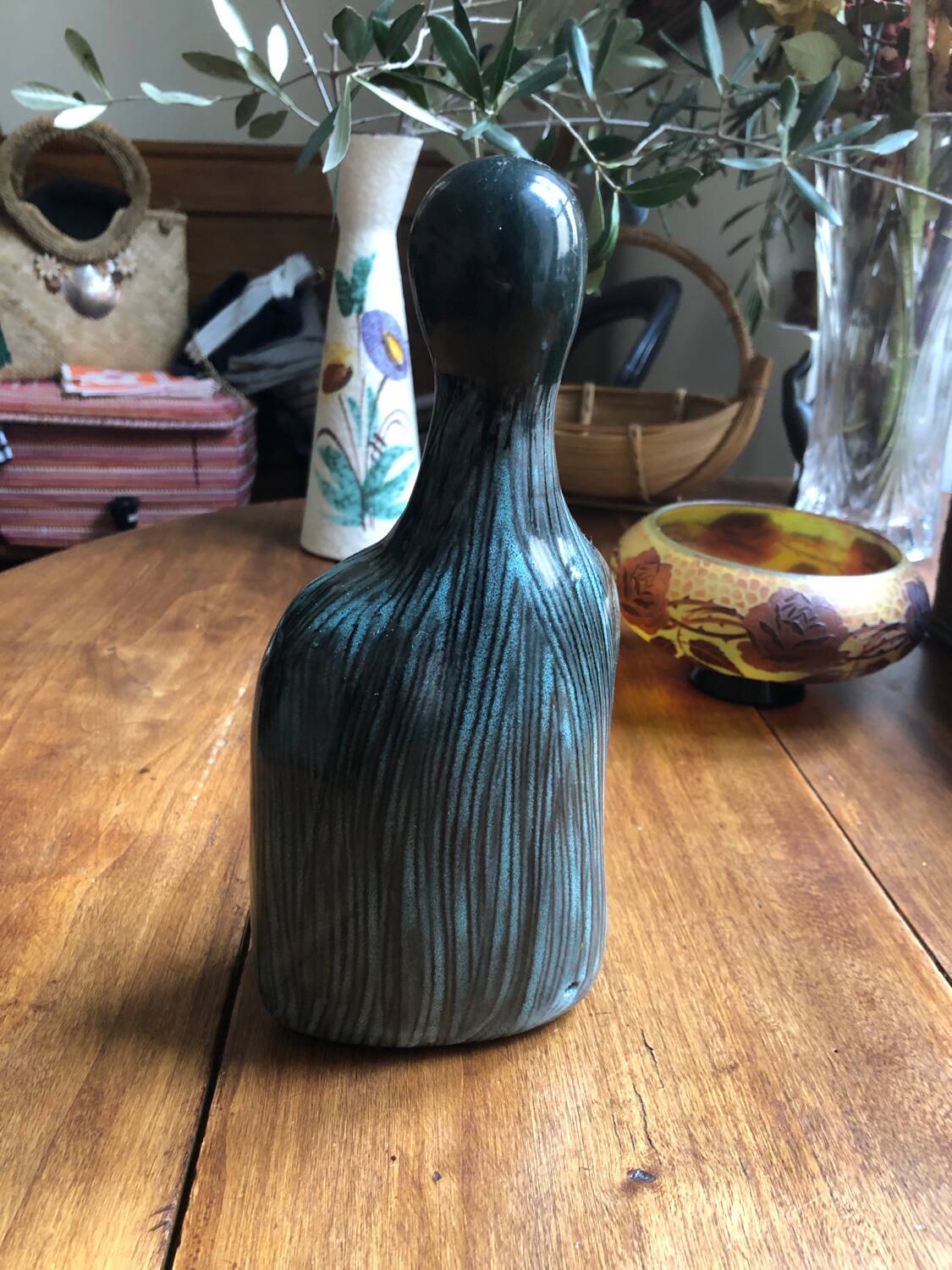 Vintage storm candle holders signed