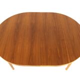 Scandinavian walnut dining table, sweden, 1960