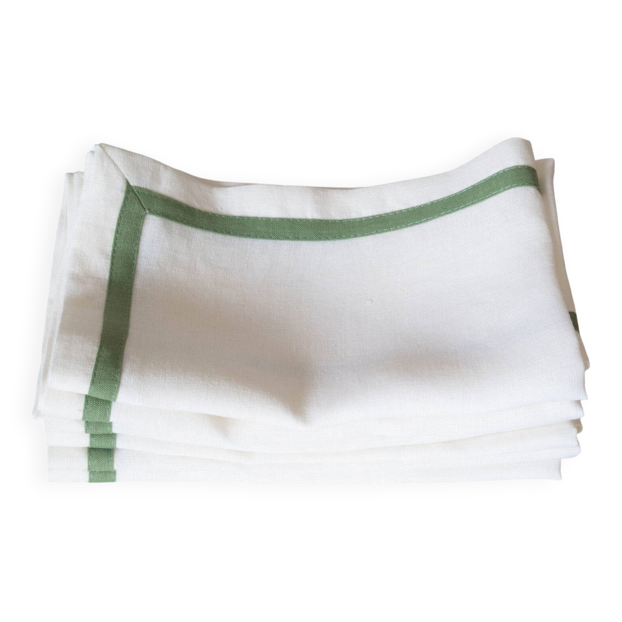 100% linen napkins with edging 20"x20" (50x50cm) - Set 6 Napkins