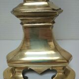 Lamp foot gilded bronze tripod height 50 cm