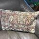 Coussin lombaire délavé vintage avec fleurs 40x60cm