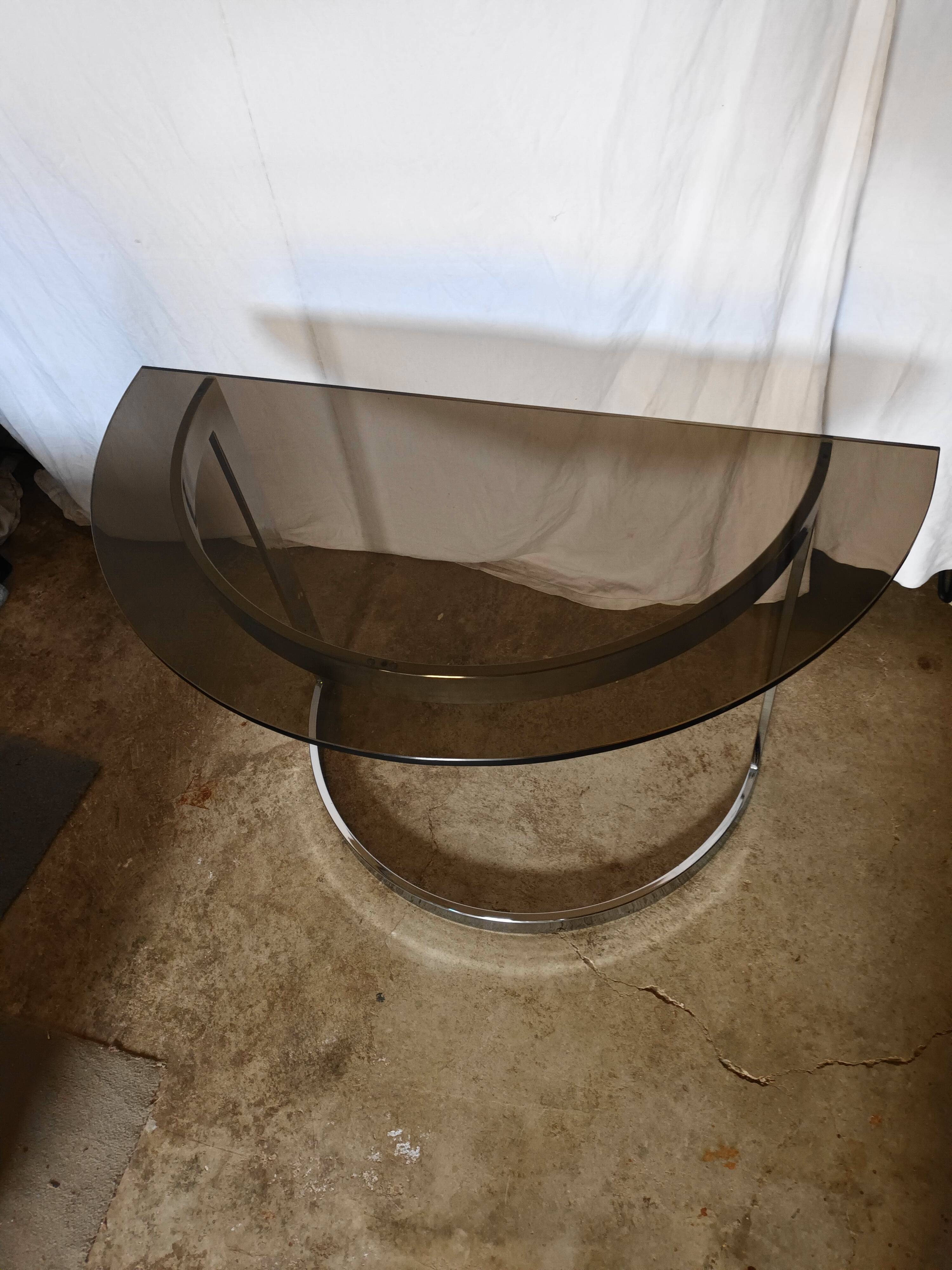 Half-moon console from the 70s