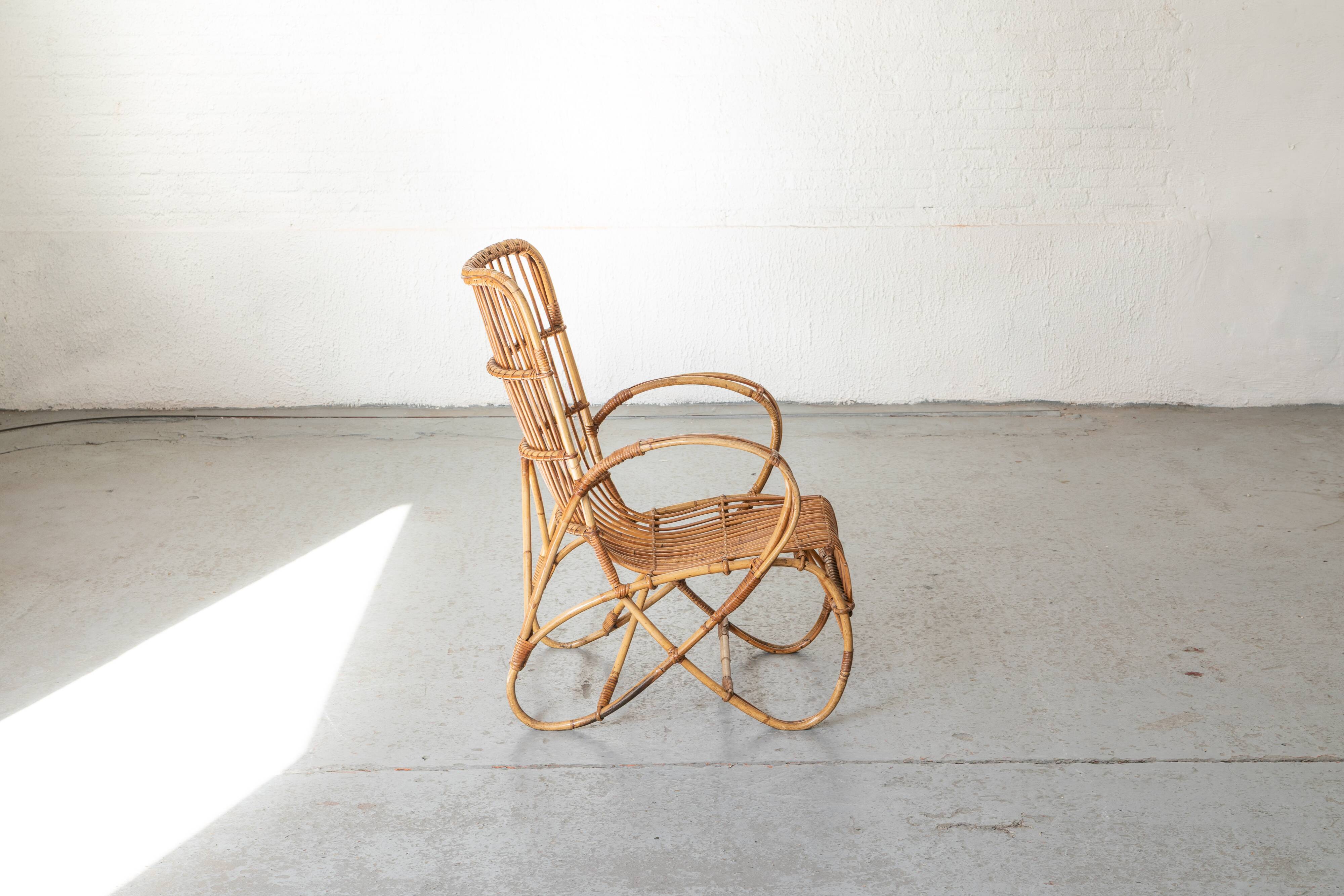 Chaise esy en rotin 'RB2' par Rosé Noordwolde