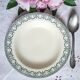 Antique deep plates in ironstone with a soup tureen.