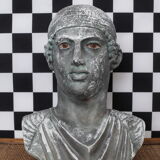 Sculpture head Roman bust in plaster