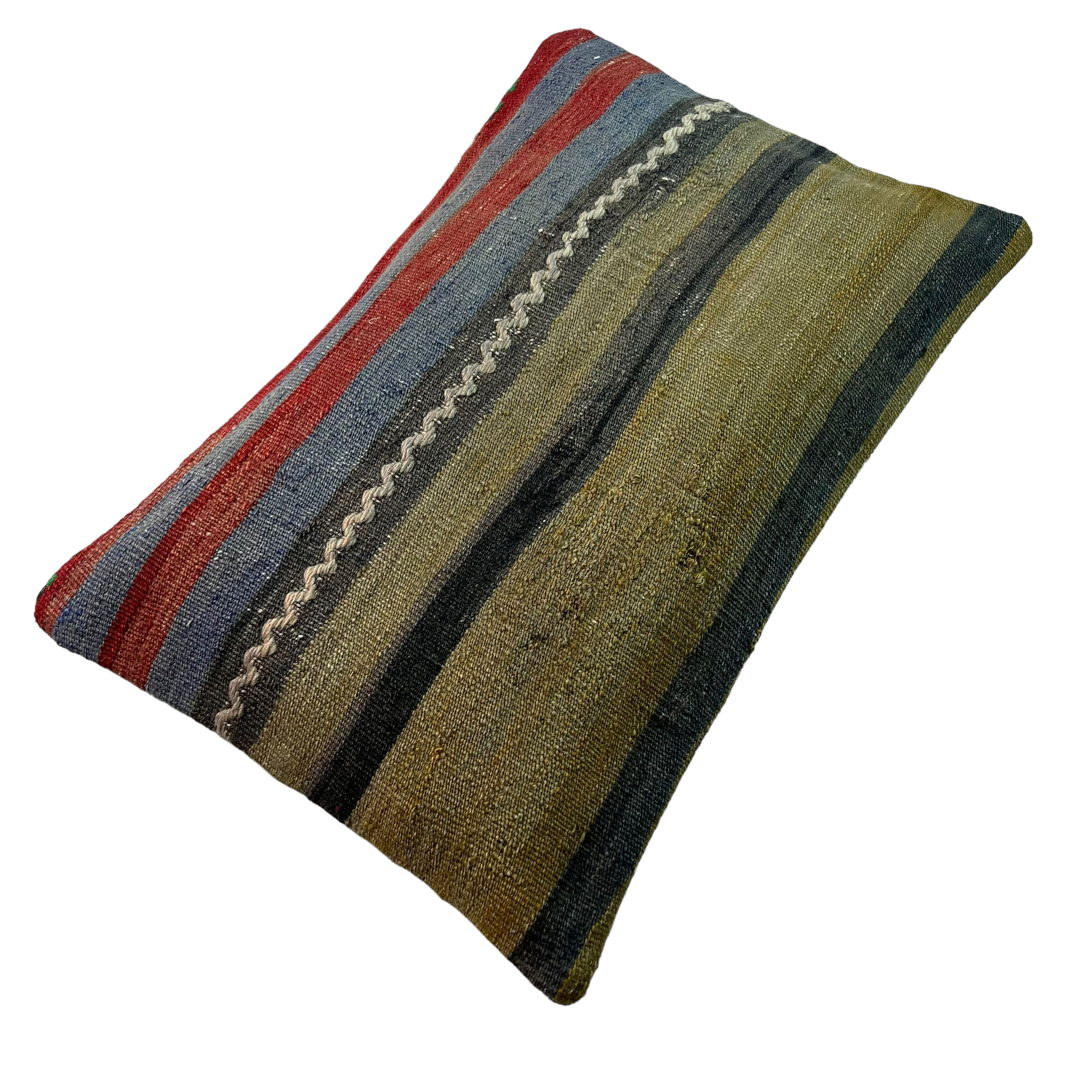 Vintage turkish kilim cushion cover, 30 x 50 cm