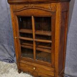 Provençal walnut display case