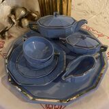 Art Deco tea service stamped Longwy