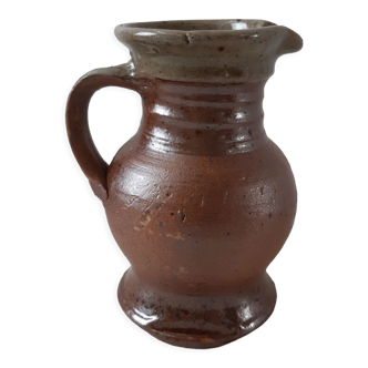 Handcrafted stoneware pitcher 70s