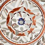 Handcrafted ceramic wall light blue centre