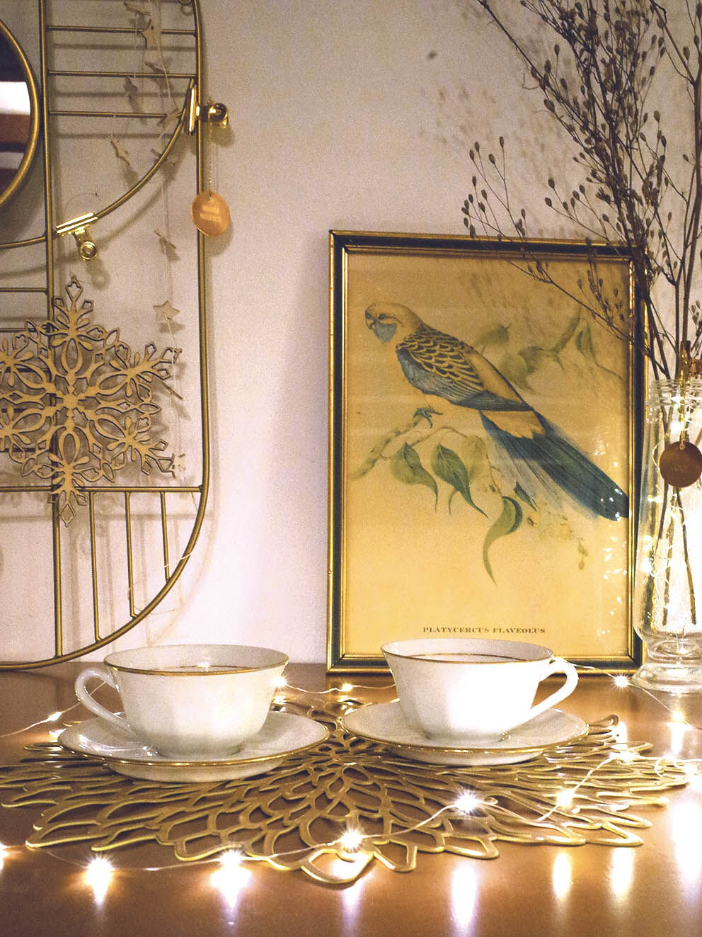 Set of 2 cups in Massé and Surget porcelain