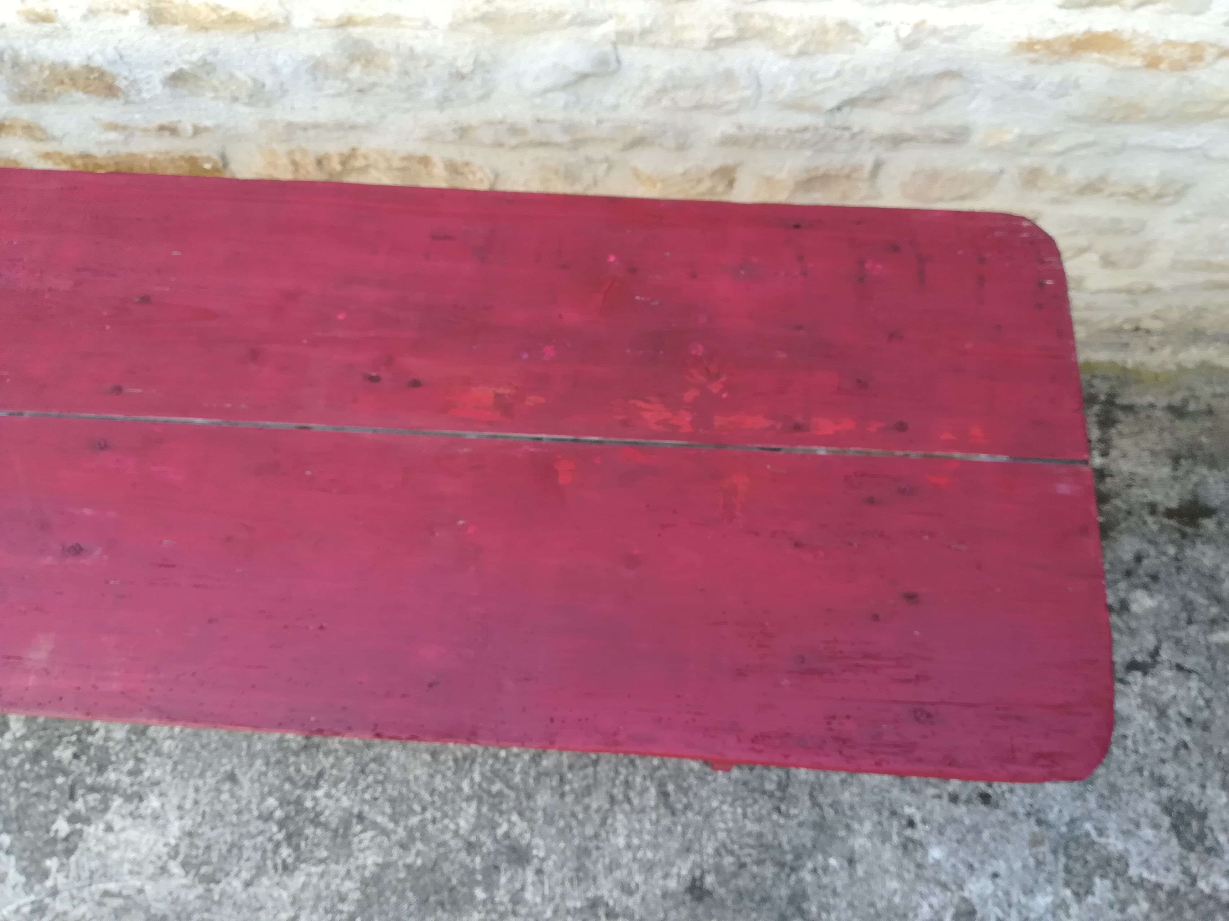 Folding brewery table