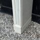 Louis XVI style fireplace in white Carrara marble circa 1880