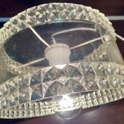 Vintage plexiglass pendant light, circa 1970s