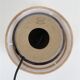 Rare handmade Søholm ceramic table lamp with jute lampshade / Mid-century Danish modern design / 1960s/1970s