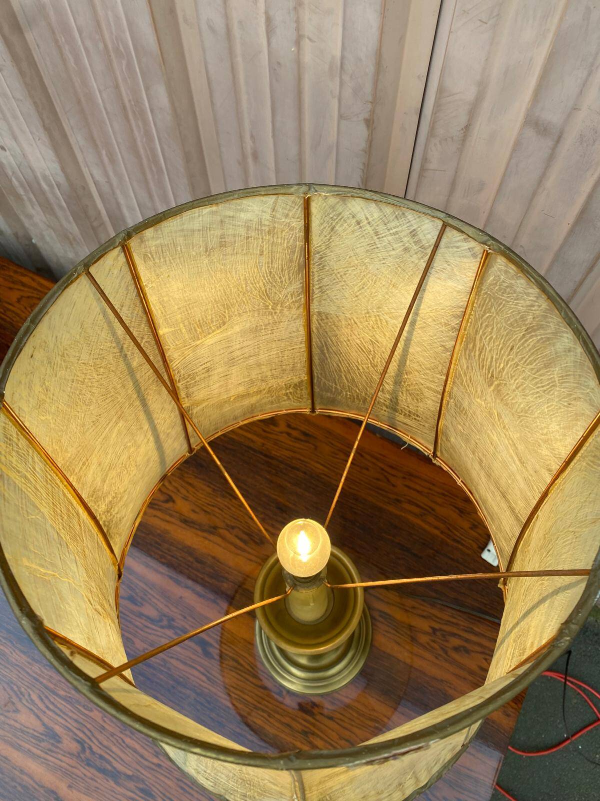 Vintage lamp in gilded bronze