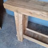 Brutalist console 120 cm solid wood