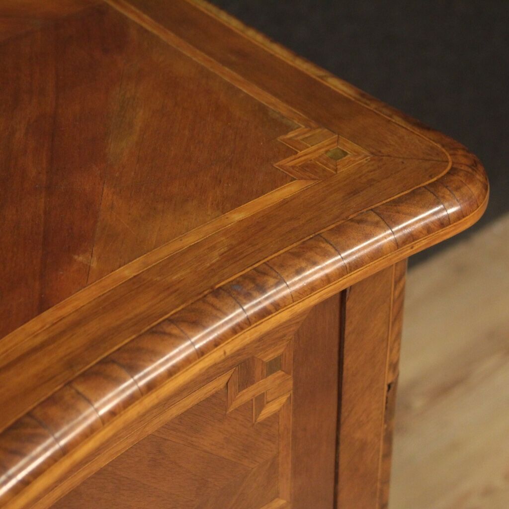 Italian inlaid commode in Louis XV style from 20th century