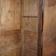 Antique Carved Wardrobe Dated 1844 with Shaped Panels