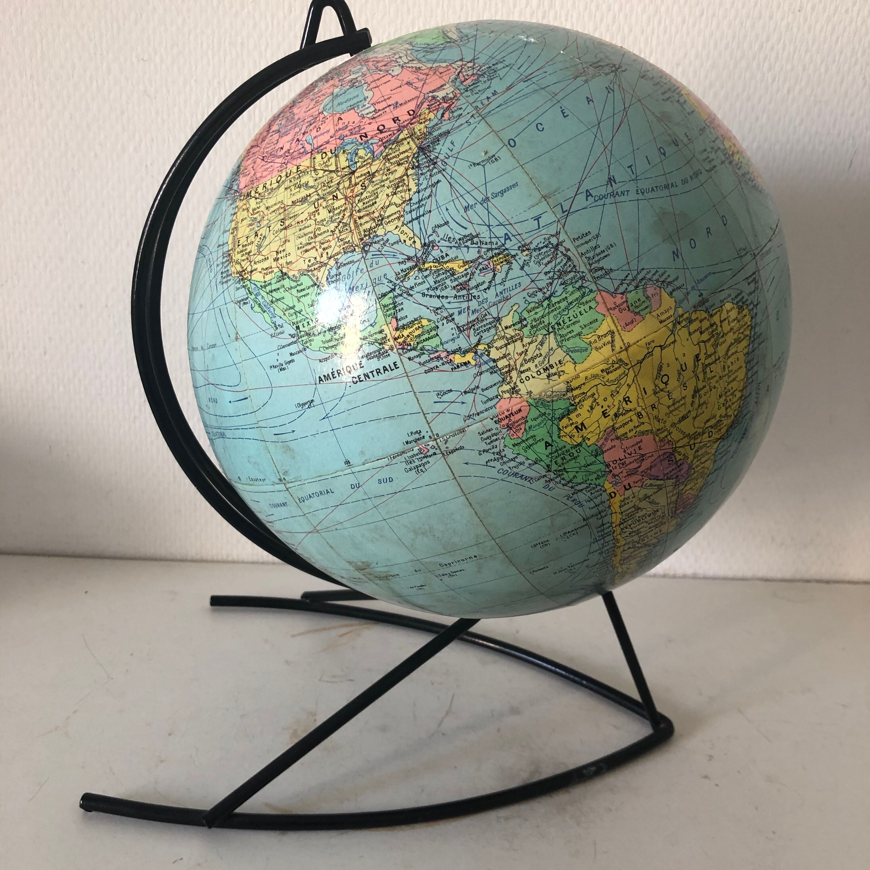 Globe Girard Barrère 33cm vintage 1960