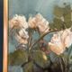 Original Swedish Oil on Canvas – “White Flowers” by M. Jakobsson – Signed – Vintage & Framed – 46 × 44 cm (18.1" × 17.3")