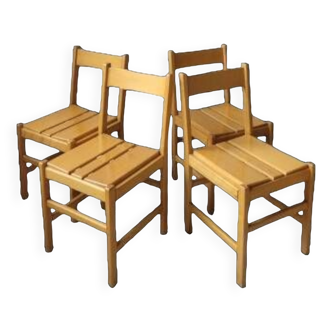 4 chaises vintage