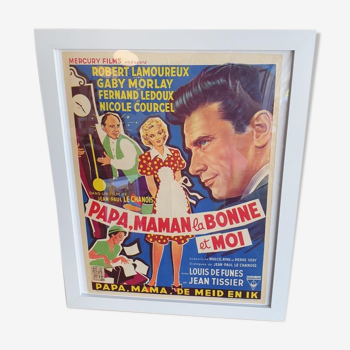 Affiche de cinéma Vintage - Papa, Maman, la Bonne et Moi