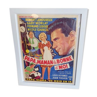 Affiche de cinéma Vintage - Papa, Maman, la Bonne et Moi