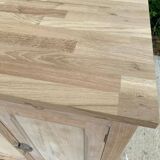 Renovated Parisian sideboard in raw solid wood 72cm