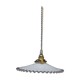 White toothed opaline hanging lamp