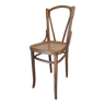 High cane bistro chair and curved wood