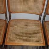 Lot of 4 chairs Marcel Breuer Cesca B32
