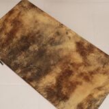 Rectangular parchment low coffee table by Aldo Tura 1950