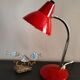 Red desk lamp