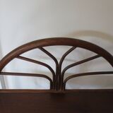 Vintage–Beautiful Bibus-Floor Shelf–Bookcase–Rattan Bamboo and Wood–1 Drawer and 2 Tiers