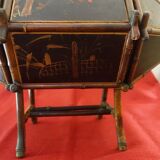 19th century bamboo work box and Japanese-style Napoleon III lacquer