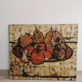 Nature morte, huile sur toile