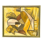 Original Swedish Oil on Panel – “Abstract Composition” – Signed – Vintage