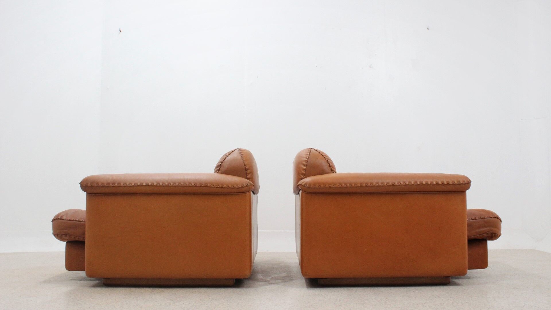 De Sede "DS 101" leather armchairs 1970s