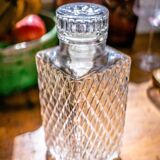 Antique whisky decanter signed r