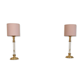 Pair of vintage bedside lamps - Art Deco style
